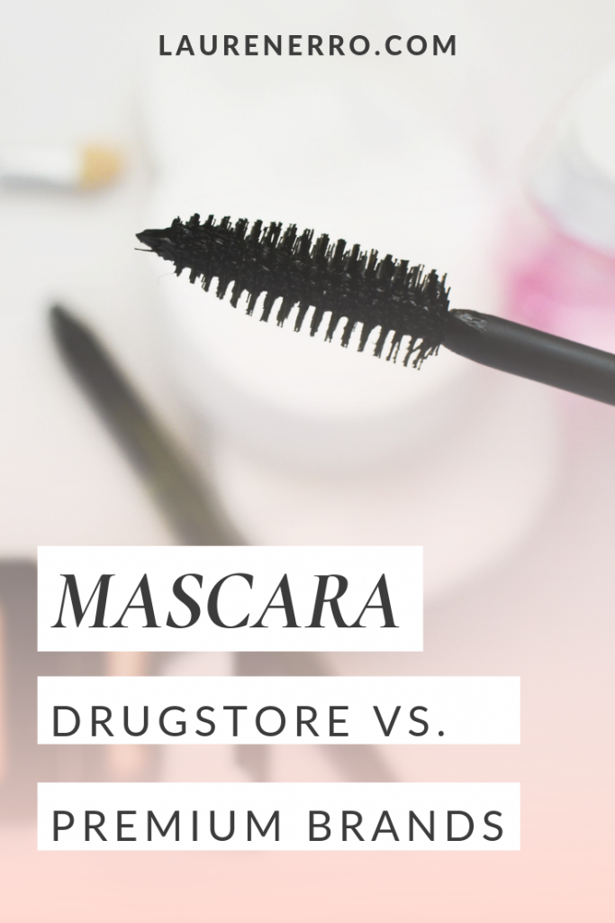 expensive mascara vs. drugstore brand