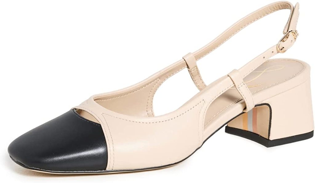 Sam Edelman Chanel inspired sling back dupe
