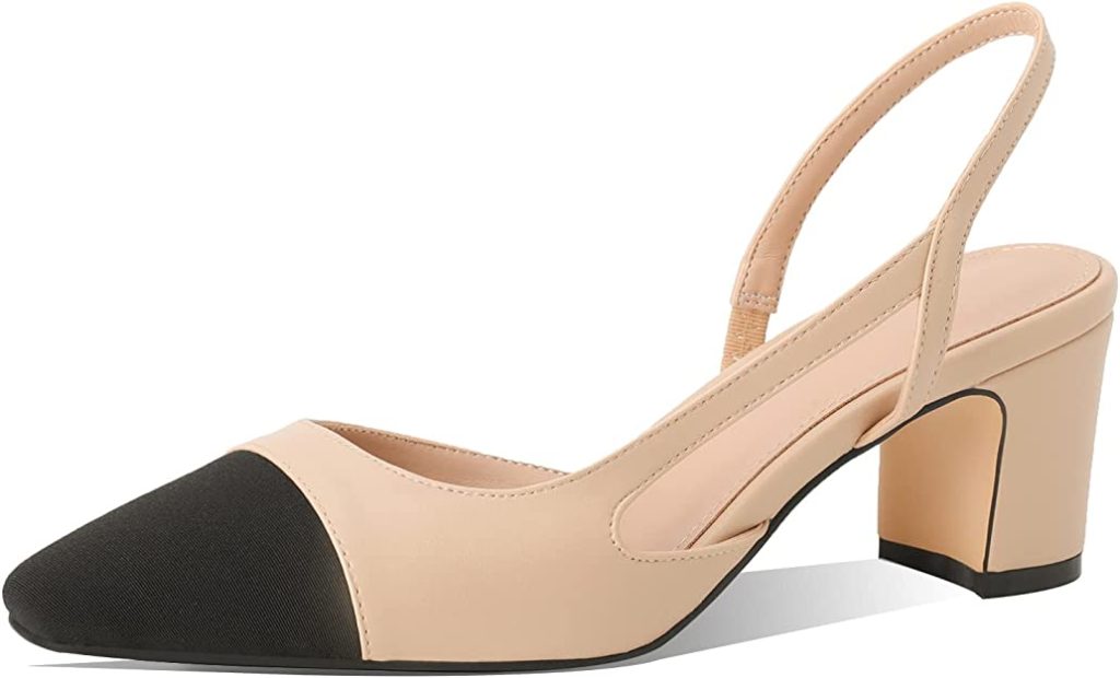 Amazon Chanel inspired sling back dupe