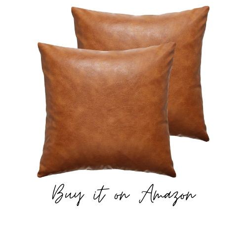 leather pillows