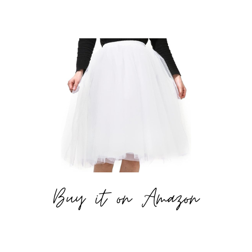 white tulle skirt