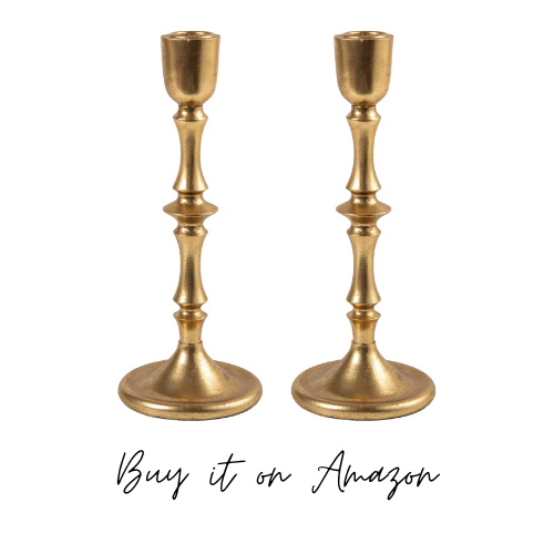 gold candlestick holders