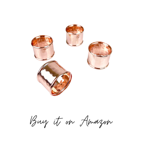 copper napkin rings