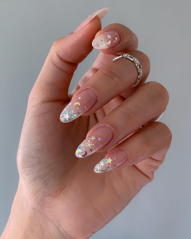 galaxy new years nails