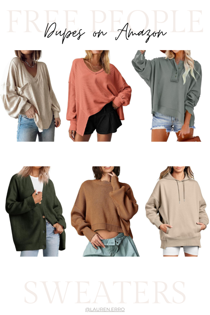 Free people sweater dupes on amazon