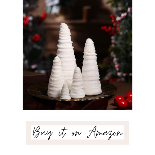 White Christmas Tree Table Decor