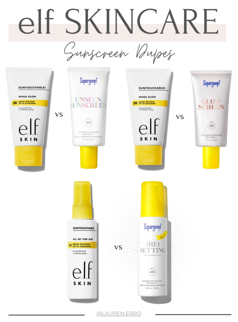 elf Sunscreen Dupes | elf skincare dupes