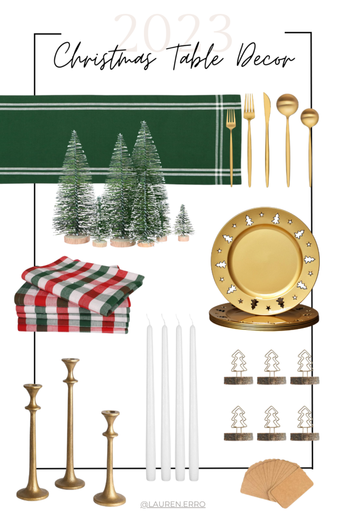 Christmas Tablescape decor