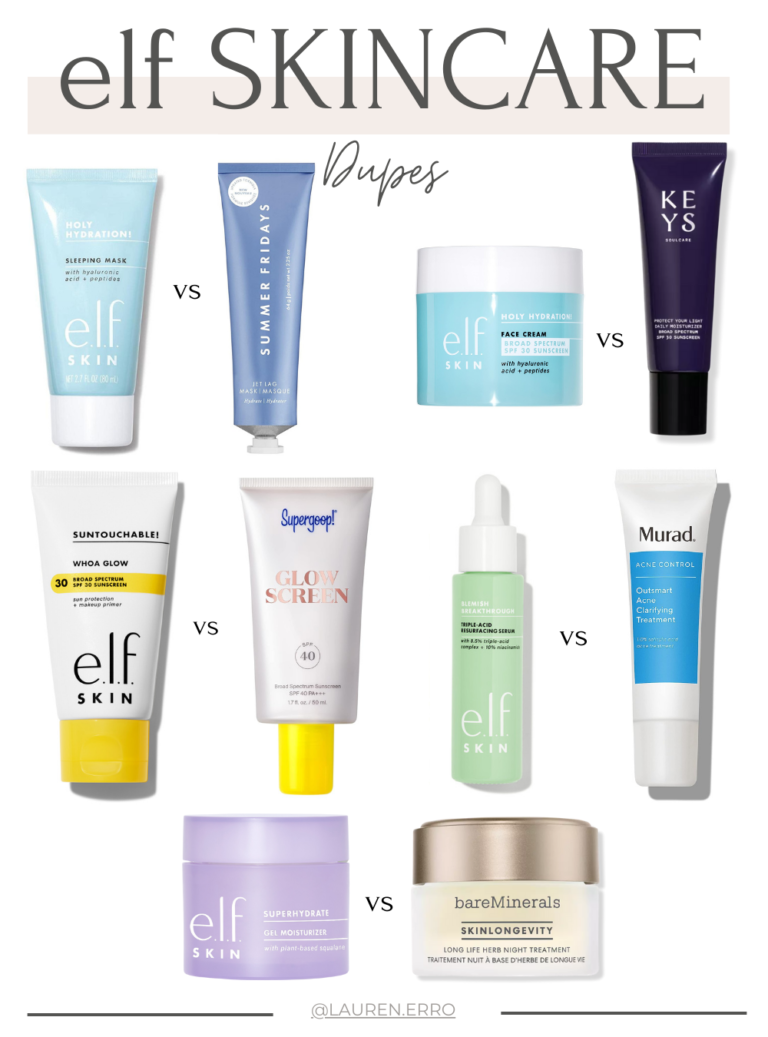 elf SKINCARE dupes