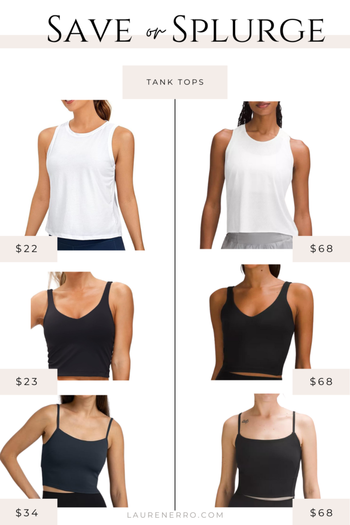 lululemon inspired tank tops 