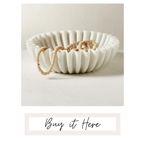 Fluted Ruffle Decorative Bowl