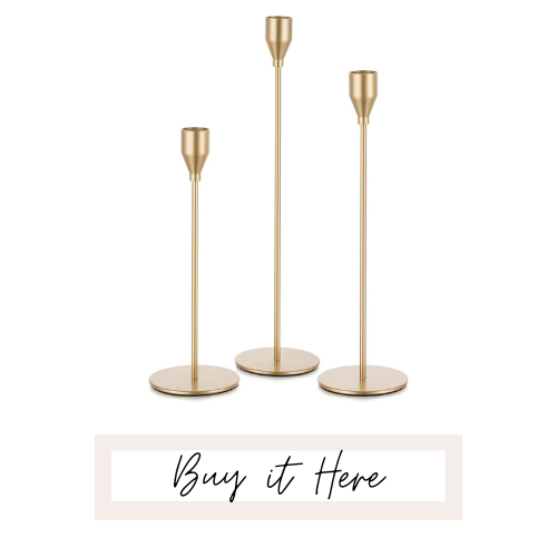 Gold Candlestick Holders