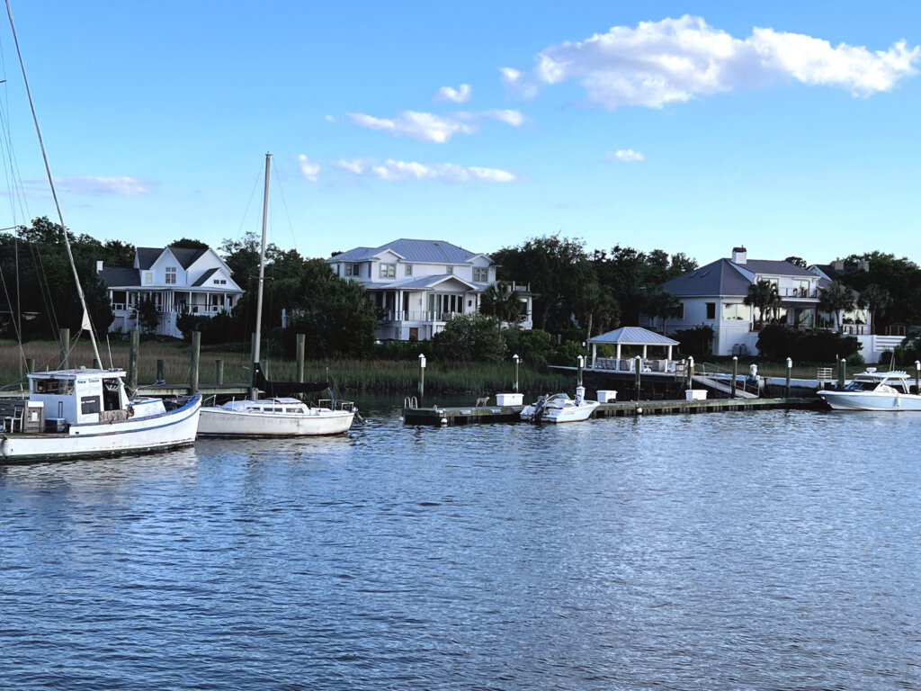 The prettiest houses on Shems Creek 