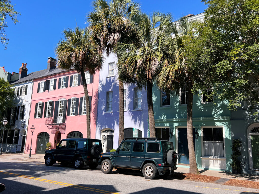 Rainbow Row in Charleston